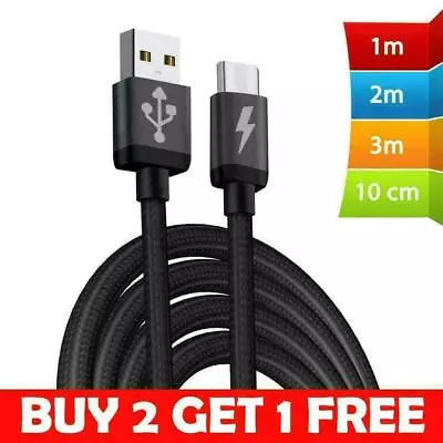 USB-C Lead For Samsung S23 S22+ S21+ Type C Charging Fast Charger Phone Cable • £3.99