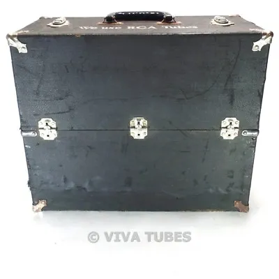 $49.95 • Buy Small, Black, RCA, Vintage Radio TV Vacuum Tube Valve Caddy Carrying Case