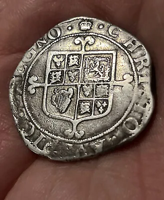 Charles II Hammered Silver Half Crown (XXX) - Third Issue Mm. Crown  • £425