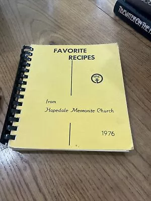 Hopedale IL Mennonite Church Recipe Book 1976 • $11.95