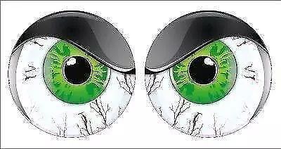 Shotgun Bug Catcher Scoop Supercharged Air Intake Green Eyes Vinyl Stickers Pair • $33.99