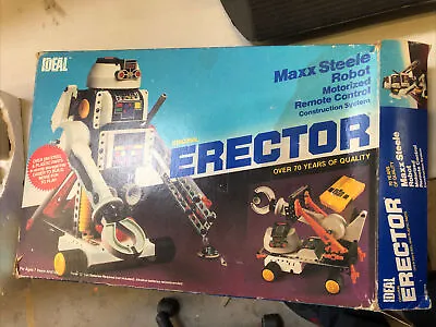 Vintage 1984 Motorized Maxx Steele Robot Kit • $50