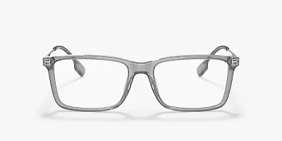BURBERRY BE2339 Harrington Grey Demo Lens Rectangle 57 Mm Men's Eyeglasses • $84.99