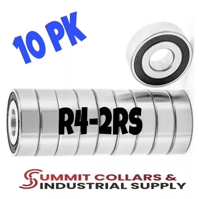 R4-2RS C3 EMQ Premium Rubber Sealed Ball Bearing 1/4 X5/8 X0.196  R4rs (10 QTY) • $9.45