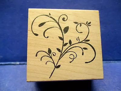 Memory Box Verdi Flourish Rubber Stamp Wood Mtd C987 • $6.95