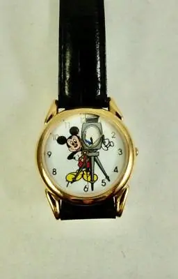 Walt Disney Studios Mickey Mouse Movie Camera Watch- Vintage Mickey Filming Minn • $75