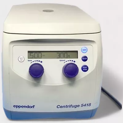 Eppendorf 5418 Centrifuge With Rotor FA-45-18-11 & W/Cord - Fully Functioning • $439.99