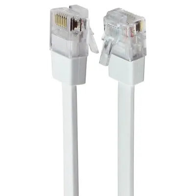 Google (6-Ft) Ethernet Cable RJ45 Gigabit Flat Network Cord - White (E321011) • $6.59