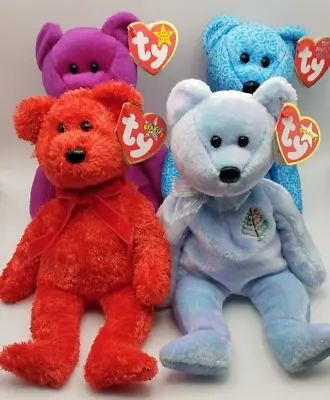 TY Beanie Babies Bears Bundle Sizzle Issy Classy Millenium With Tags • £19.99