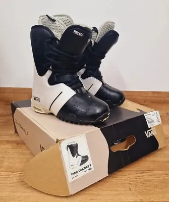 Vans Snowboard Boots Uk 4.5 Eu 37.5 Black White Tara Recco Womens Dakides  • £48.95