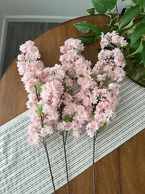 Pottery Barn Faux 40  Cherry Blossom Branch - Set Of 3 • $70