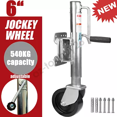 Jockey Wheel 6  Zinc Coated 540kg (1200lbs) Rated - Boat Jet-Ski Box Trailers AU • $79.99