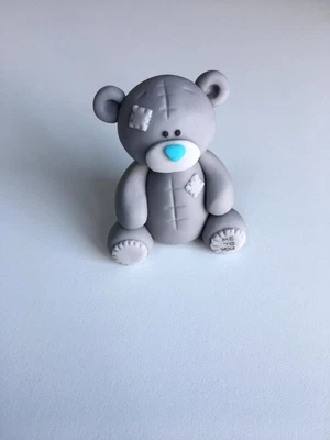 £11.95 • Buy 1 X Edible Me To You Style Teddy Bear Cake Topper Model Christening Baby Shower
