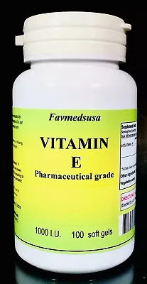 Vitamin E 1000i.u Antioxidant - 100 200 Or 300 Soft Gels. Made In  USA. • $17.75