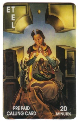 £19.36 • Buy 80m (20m To Latin America) Mother Madonna & Child By Salvador Dali Phone Card