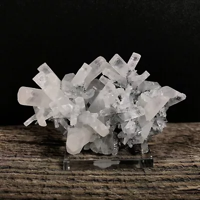 55.29g  Columnar Calcite Crystal Cluster Mineral Specimen W Stand 85-9 • $24