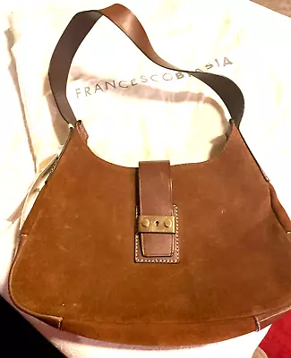 NEW With TAGS Francesco Biasia Brown Suede And Leather Hobo Shoulder Bag • $38