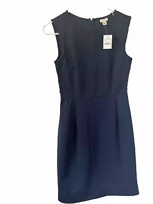 Women's J. Crew Navy Blue Sheath Dress Size 00 NWT • $26.40