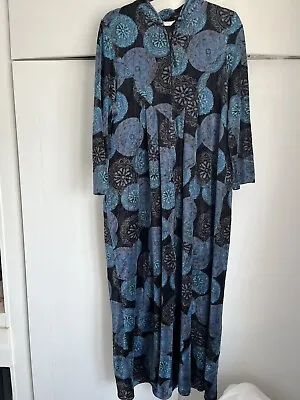 £40 • Buy Women’s David Nieper Kimono/Dressing Gown Blues Zipped Long Pockets