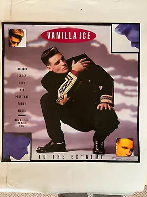 Vanilla Ice To The Extreme  Ice Ice Baby  Poster Original Press 1990 24x24 • $20