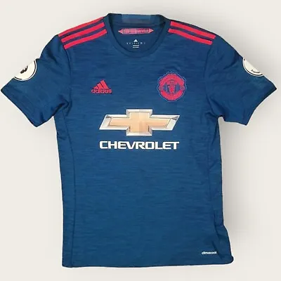 Original Manchester United 2016/17 Away Shirt Adidas Size S VGC IBRAHIMOVIC 9 • £30