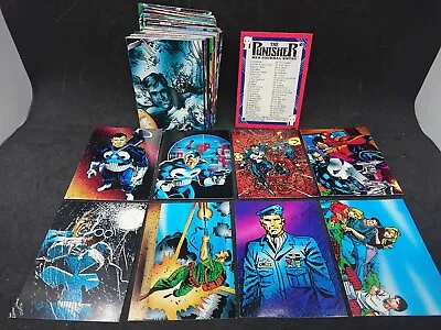 The Punisher Marvel 1992 Comic Images Complete Base Card Set 1-90 Cards • $10.46