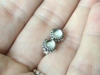 £28 • Buy 💖Genuine Pandora April Rock Crystal Earrings💖🎁FREE POST🎁