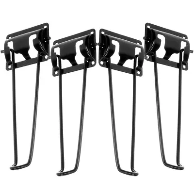  4 Pcs Metal Bench Hair Pin Legs Folding Table Modern Furniture Coffee • £15.88