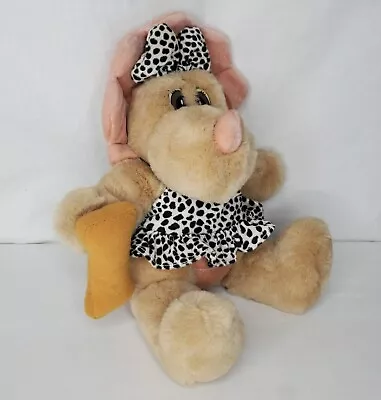 £44.55 • Buy Vintage 90s Dinosaur Plush Cave Girl Stuffed Animal Outfit Bone Tags Fairview 