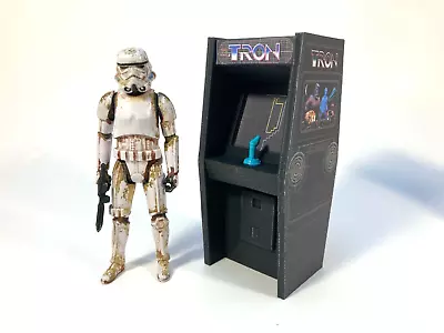 CUSTOM TRON ARCADE VIDEO GAME CABINET 1:18 Figure Diorama STAR WARS Gi Joe (K27) • $13.99