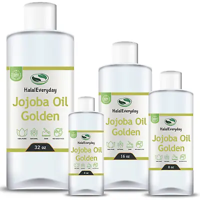 Golden Jojoba Oil - 100% Pure Cold Pressed Organic Face Hair Skin Massage Bulk • $6.95