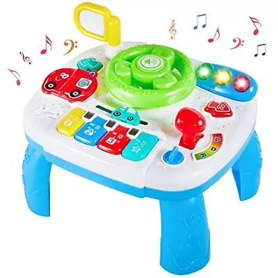 £22.85 • Buy Activity Table Baby Toys Musical Learning Table Steering Wheel Toy Sensory Toys