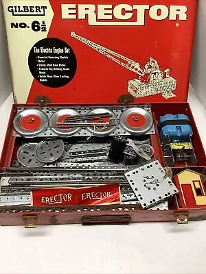 Vintage Gilbert No. 6-1/2 Erector Set : The Electric Engine Set • $42