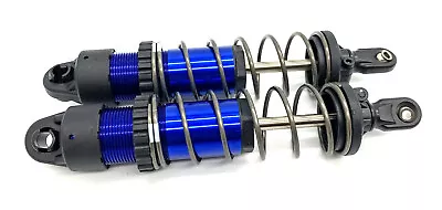 Fits Traxxas SLEDGE 95076-4 - FRONT SHOCKS Blue (Assembled Dampers Springs • $38.47