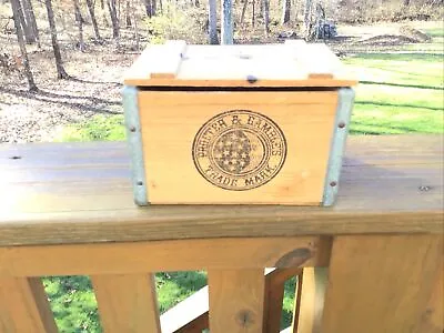 Vintage Proctor And Gamble Wooden Ivory Soap Box With Galvanized Edges 9” X 6” • $25