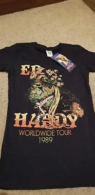 Ed Hardy Kids Girls M T-Shirt Worldwide Tour 1989 • £15.84