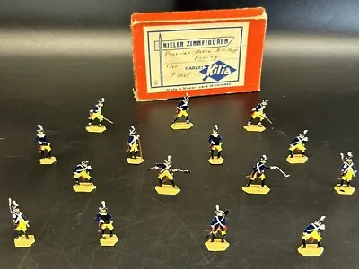 Vintage Tin Flats Prussian Horse Artillery Firing 1756-63 With Box P2485 Kieler • $59.95