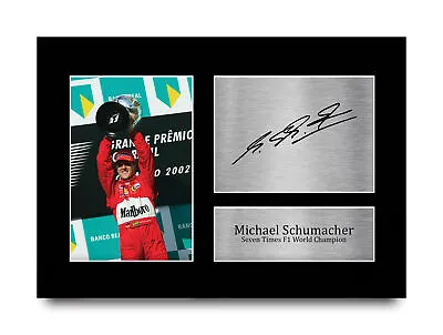 Michael Schumacher Signed Pre Printed Autograph A4 Photo Gift For A F1 Fan • $24.88