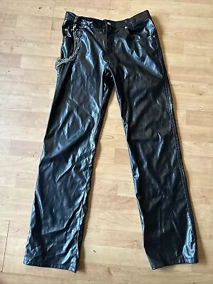 Tripp NYC Pants Mens Size 30 Faux Leather Pleather Gothic Punk • $35