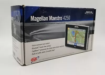 Rare Magellan Maestro 4250 4.3  Bluetooth Portable With GPS Navigator Excellent • $12.88