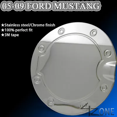 For 05-08 Ford MUSTANG FUEL GAS TANK DOOR COVER CAP CHROME TRIM STAINLESS STEEL • $23.82