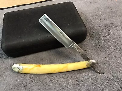 Vintage F.A. CLAUBERG NEW YORK TONSORIAL GEM Straight Razor Germany • $25.90