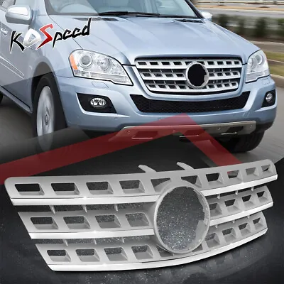 Grey Slats Front Grille For Mercedes-Benz ML320 ML350 ML550 ML63 AMG 2008-2011 • $233.99