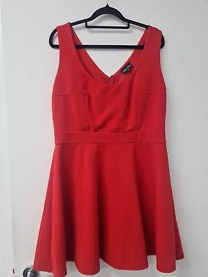 City Chic Xs Red Peplum Dress • $39.99