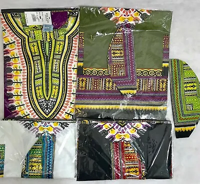 Dashiki Big Size Men Women Shirt African Hippie Vintage Top Haute Tribal Blouse • $14.99