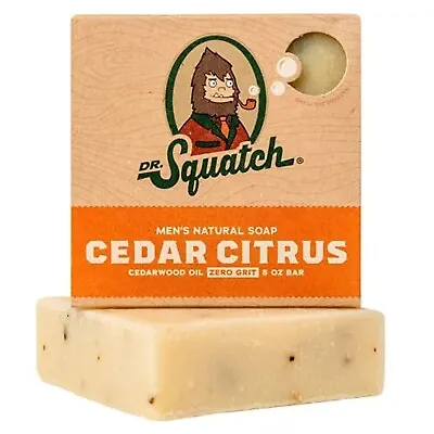 Dr Squatch CEDAR CITRUS - Natural Mens Soap SPECIAL OFFER FREE POSTAGE • £10.99