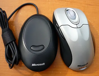 Microsoft Wireless Intellimouse Explorer 2.0 1007 Silver VG COND CLEANED TESTED • $45