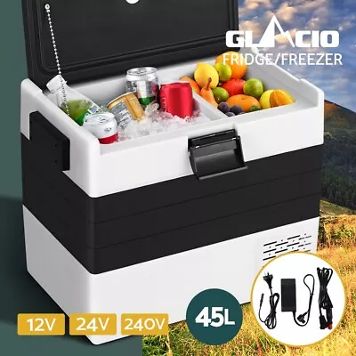 Glacio 45L Portable Fridge Freezer Camping Cooler 12V/24V/240V Caravan Car • $269.95