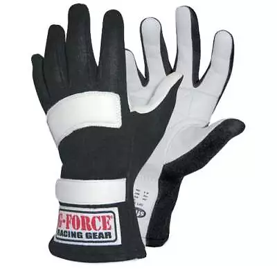 G-FORCE 4101XXSBK G5 RaceGrip Driving Gloves - Double Layer - Black - 2X-Small • $63.95