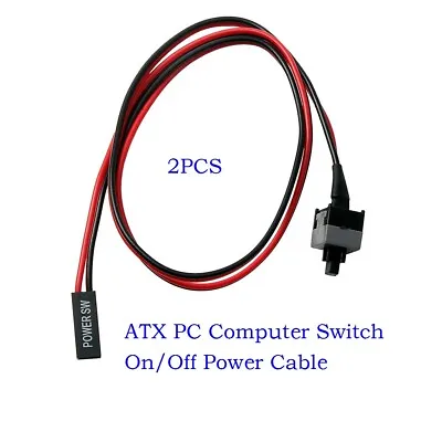 2 ATX PC Computer Motherboard Power Cable Switch On/Off/Reset Button Replacement • $5.50